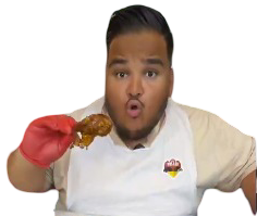 poulet gros arbre sale gras porc gants bouche cuisses jambon jus bouboule chef tasty krousty