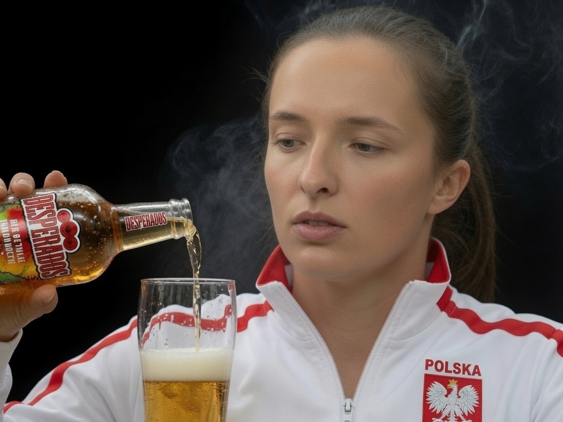 swiatek iga tennis wta cute femme pologne deprime aah rsa desperados alcool biere