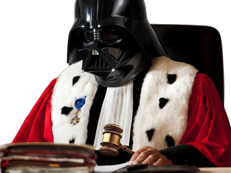 dark vador dark-63 darth vader magistrat juge jugement verdict loi justice condamnation proces sentence