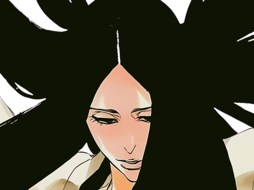 unohana retsu cheveux noir yeux bleu fic bloop