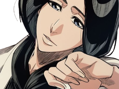 unohana retsu cheveux noir yeux bleu fic bloop