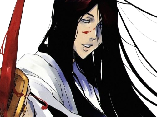 unohana retsu cheveux noir yeux bleu fic bloop