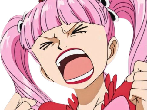 perona one piece cheveux rose yeux noir frange atropos fic bloop