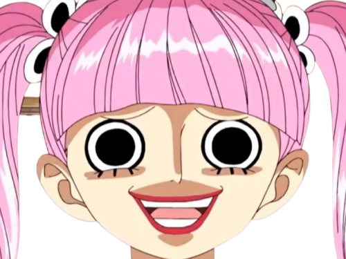 perona one piece cheveux rose yeux noir frange atropos fic bloop