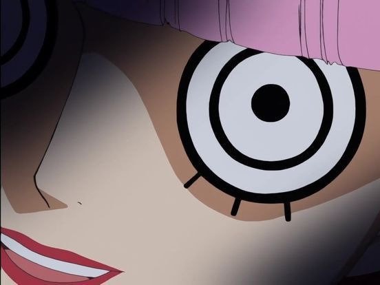 perona one piece cheveux rose yeux noir frange atropos fic bloop