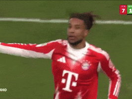 michael olise celebration bayern football foot munich gif