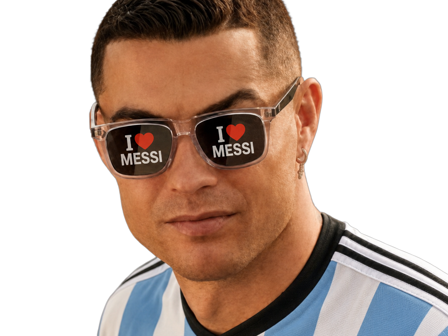 ronaldo cr7 i love messi cristiano argentine goat lionel amour