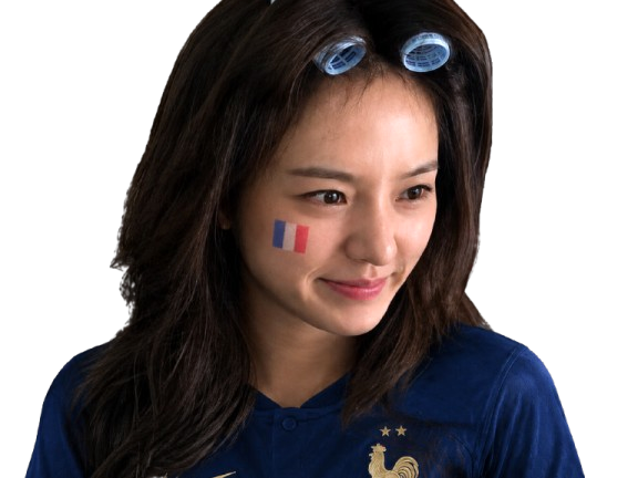 park gyu young coreenne france supportrice mignonne cute football actrice mechante