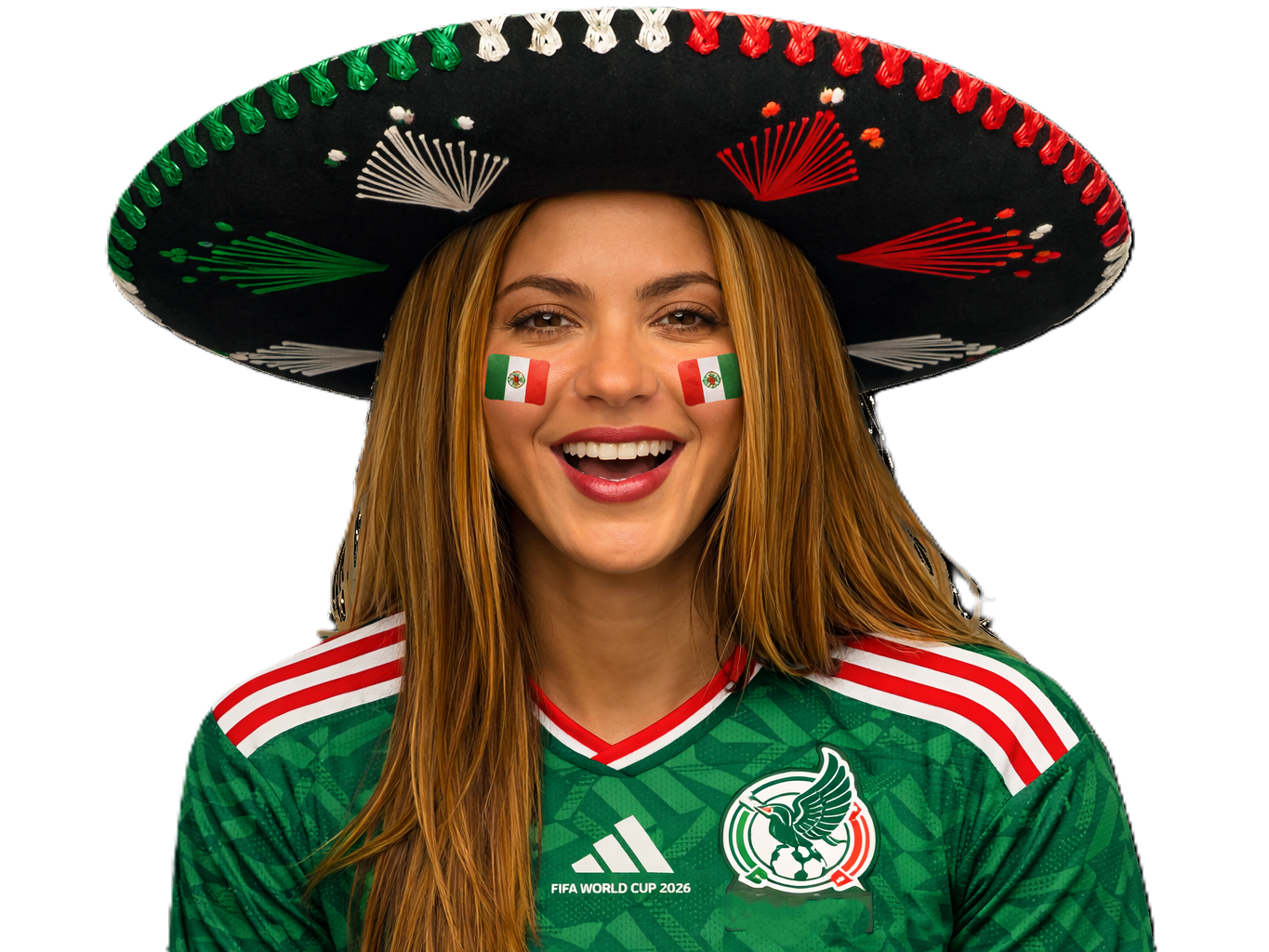 shakira mexique mexico mexicaine sombrero maillot cdm2026 drapeau vert tacos