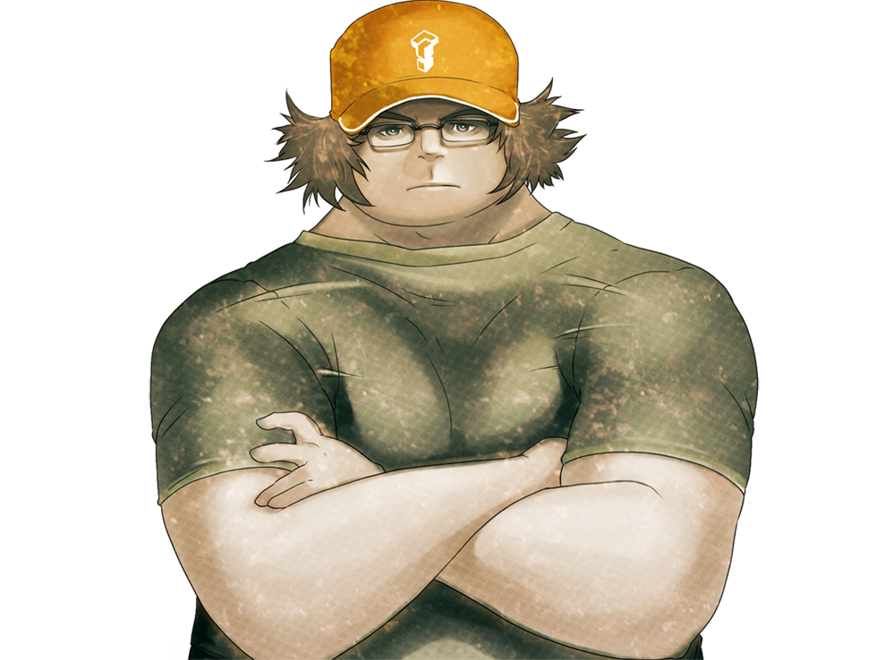 daru hashida itaru bras croises pc hacker hacka super steins gate otaku