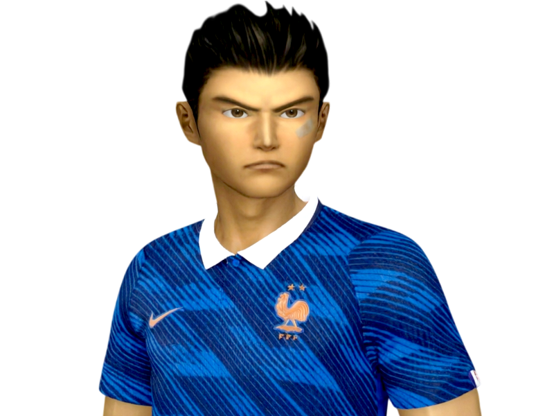 shenmue football edf france foot cdm 2026 maillot bleu