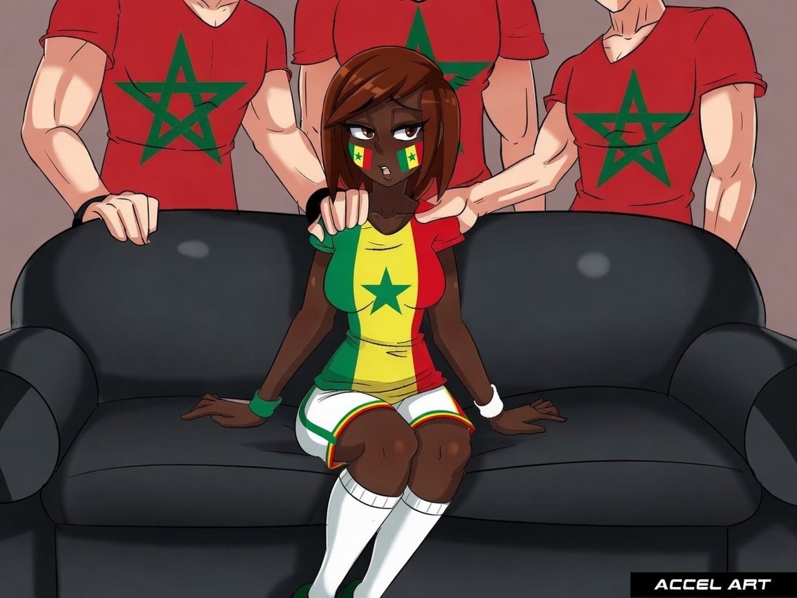 sticker maroc senegal marocain senegalais canape football rebeu maghreb can
