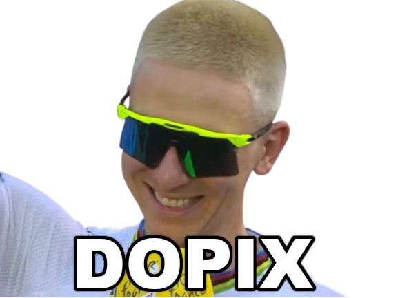 tadej pogacar pogi blond peroxyde uae dopix