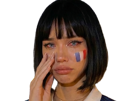 france-supportrice-coupe-monde-euro-cdm-asiatique-cute-triste-larme-malheureuse