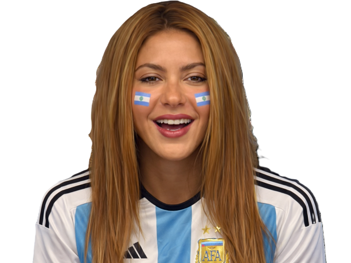 shakira argentine maillot football cdm2026 messi drapeau