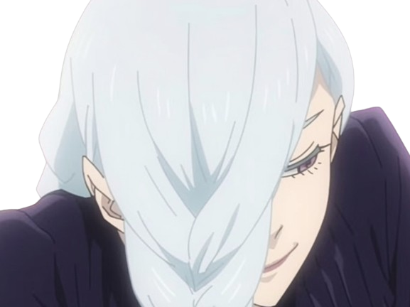 mei mei-mei jujutsu-kaisen jjk cheveux blanc yeux violet tresse ade delaide vizard fic bloop waifu