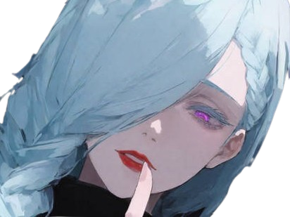 mei mei-mei jujutsu-kaisen jjk cheveux blanc yeux violet tresse ade delaide vizard fic bloop waifu