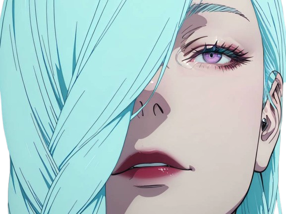 mei mei-mei jujutsu-kaisen jjk cheveux blanc yeux violet tresse ade delaide vizard fic bloop waifu
