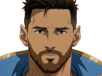lionel messi argentine cdm foot anime manga goat