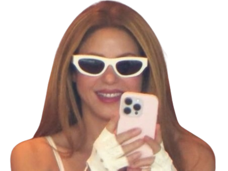 shakira cdm foot tel telephone rigole lunette de soleil