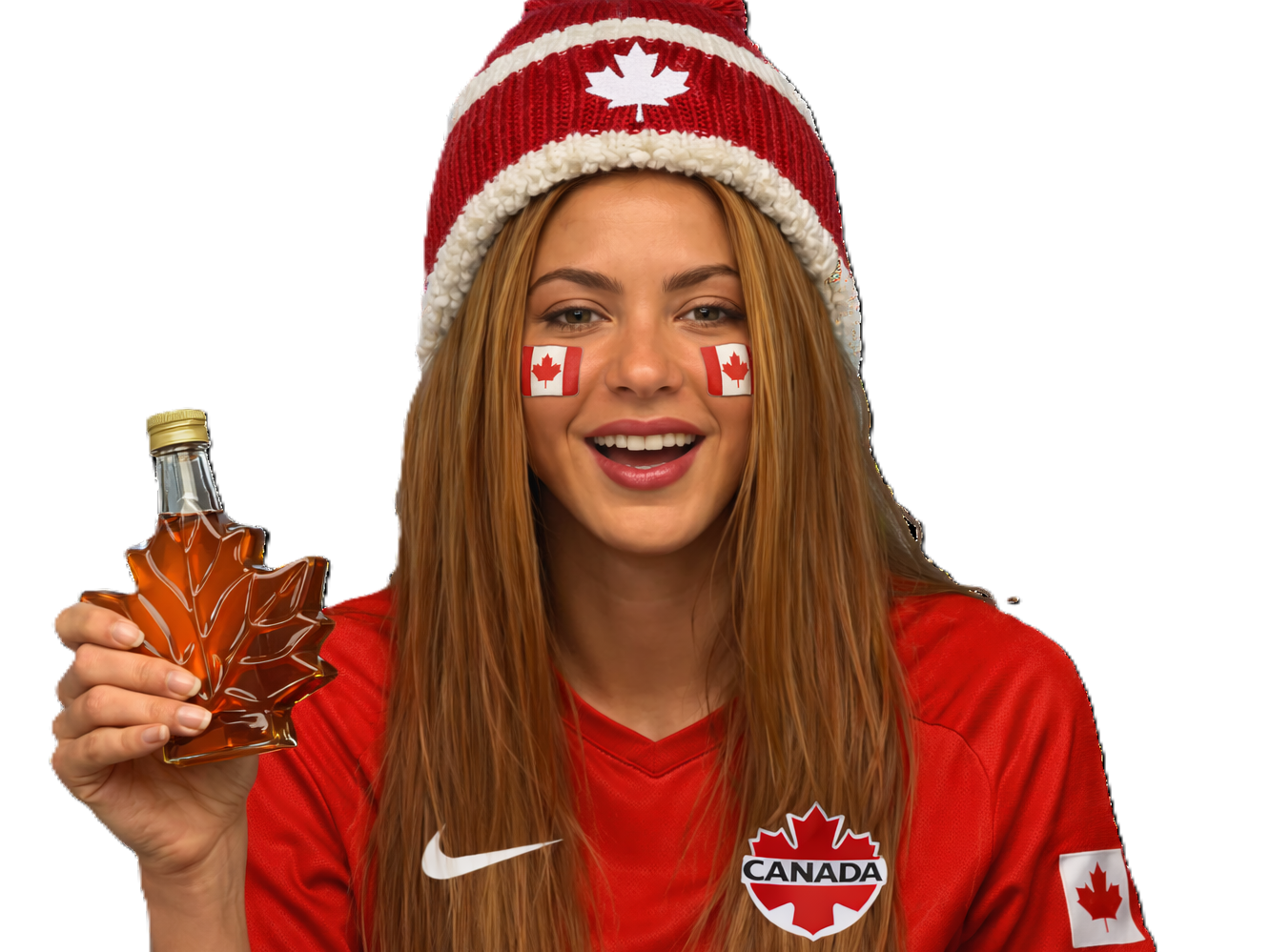 shakira canada canadienne cdm2026 football maillot sirop derable bonnet rouge