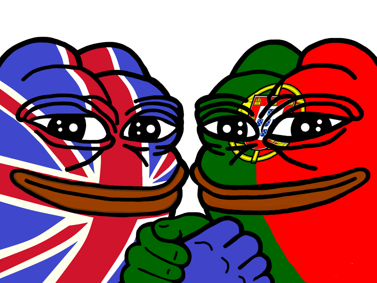 angleterre portugal royaume uni grande bretagne albion lusitaniens portugais anglais britannique britanniques alliance pepe frog
