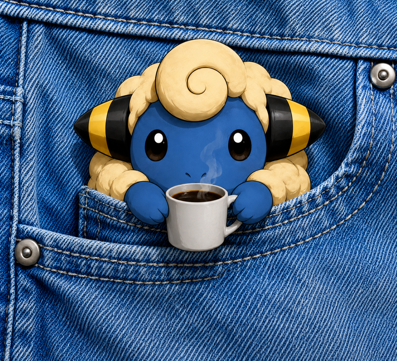 wattouat mignon chat aya drole poche cafe mareep