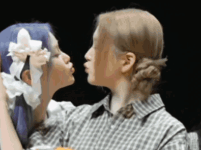 joobin mayu kiss triples triple s kpop gif