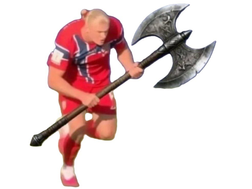 haaland hache viking norvege cyborg