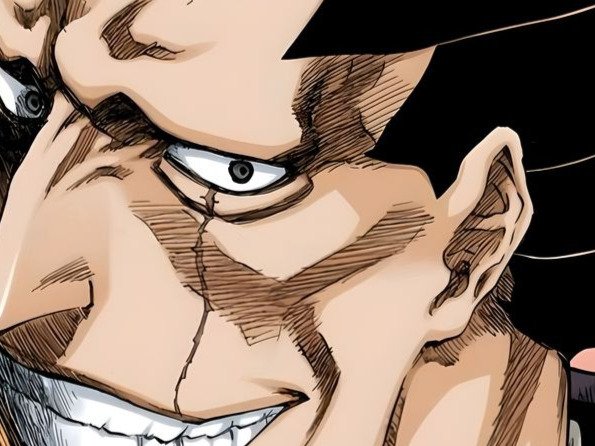 zaraki kenpachi bleach cheveux noir cicatrice bandeau sepp fic bloop
