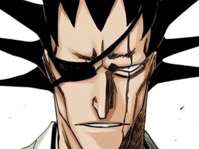 zaraki kenpachi bleach cheveux noir cicatrice bandeau sepp fic bloop
