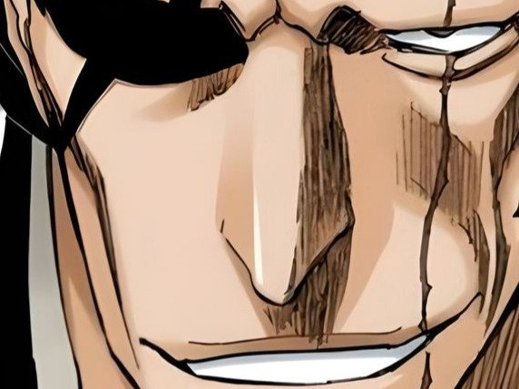 zaraki kenpachi bleach cheveux noir cicatrice bandeau sepp fic bloop