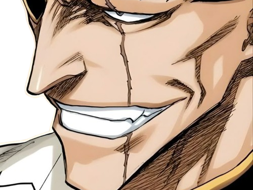 zaraki kenpachi bleach cheveux noir cicatrice bandeau sepp fic bloop