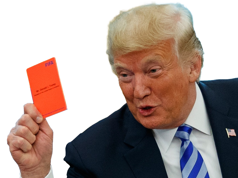 donald trump fifa carton rouge arbitre arbitrage