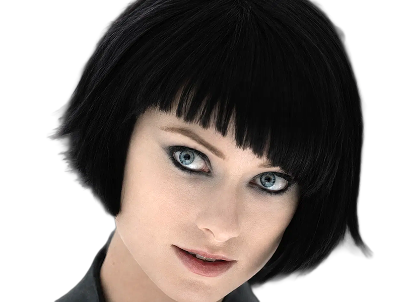 quorra iso tron heritage legacy film 2010 femme olivia wilde vingtaine yeux bleus cheveux noirs