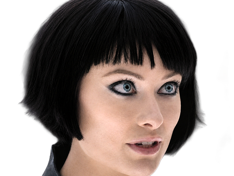 quorra iso tron heritage legacy film 2010 femme olivia wilde vingtaine yeux bleus cheveux noirs