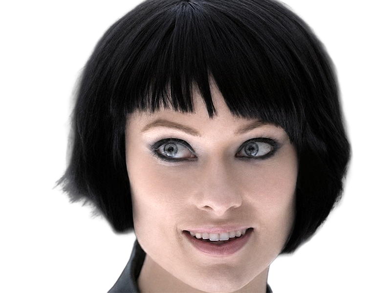 quorra iso tron heritage legacy film 2010 femme olivia wilde vingtaine yeux bleus cheveux noirs