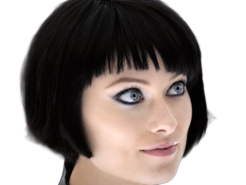 quorra iso tron heritage legacy film 2010 femme olivia wilde vingtaine yeux bleus cheveux noirs