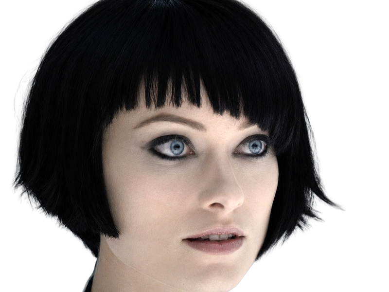 quorra iso tron heritage legacy film 2010 femme olivia wilde vingtaine yeux bleus cheveux noirs