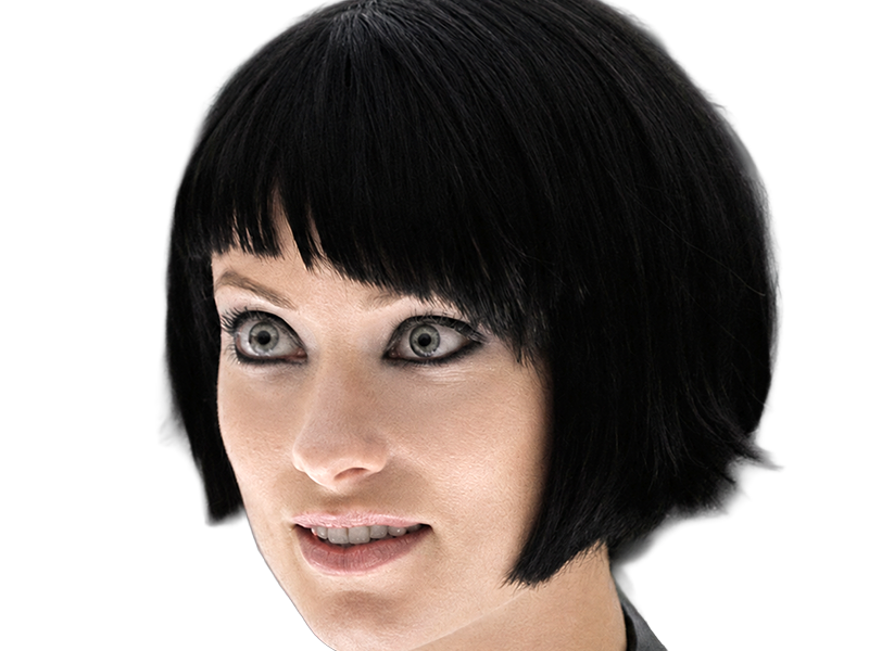 quorra iso tron heritage legacy film 2010 femme olivia wilde vingtaine yeux bleus cheveux noirs
