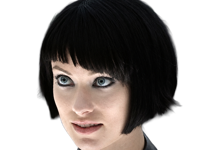 quorra iso tron heritage legacy film 2010 femme olivia wilde vingtaine yeux bleus cheveux noirs