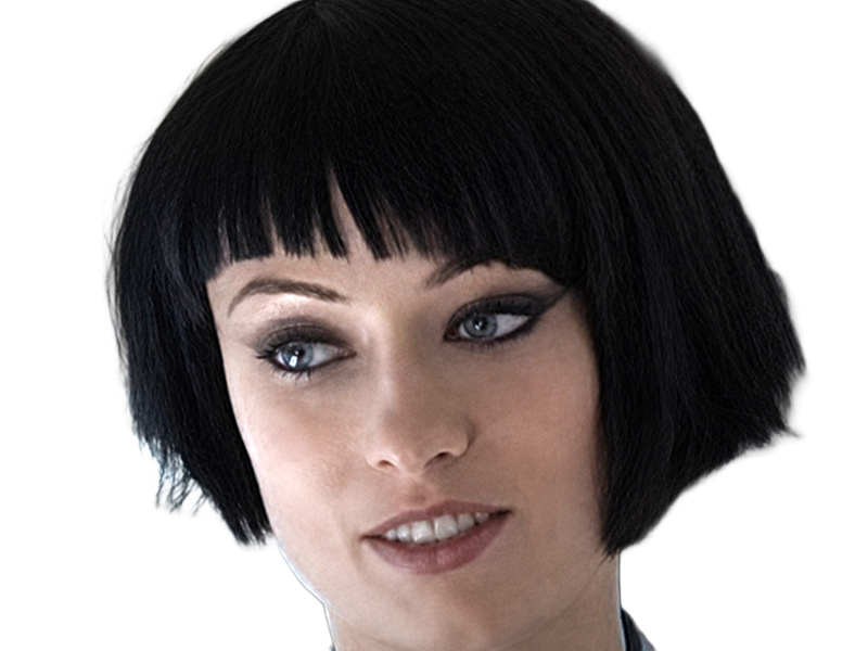 quorra iso tron heritage legacy film 2010 femme olivia wilde vingtaine yeux bleus cheveux noirs