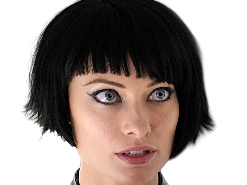 quorra iso tron heritage legacy film 2010 femme olivia wilde vingtaine yeux bleus cheveux noirs