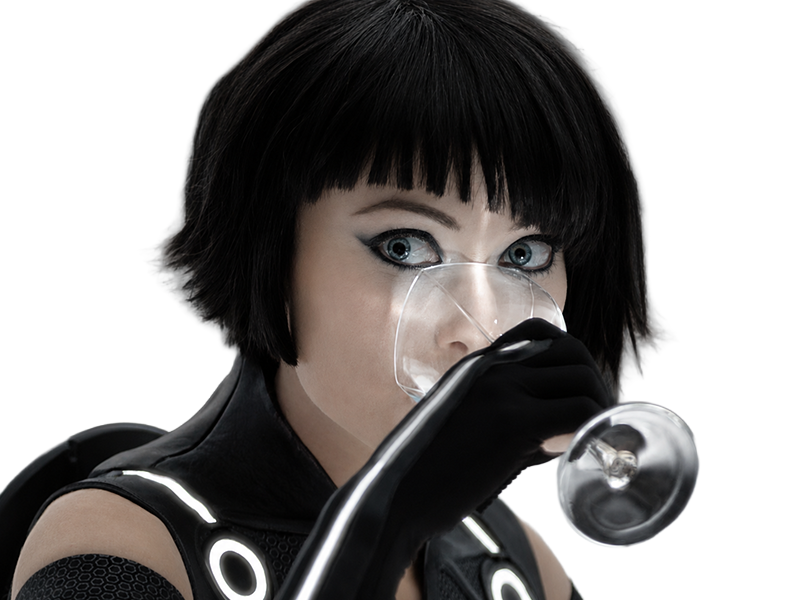 quorra iso tron heritage legacy film 2010 femme olivia wilde vingtaine yeux bleus cheveux noirs