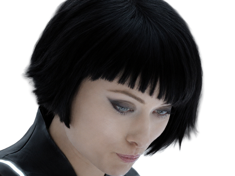 quorra iso tron heritage legacy film 2010 femme olivia wilde vingtaine yeux bleus cheveux noirs