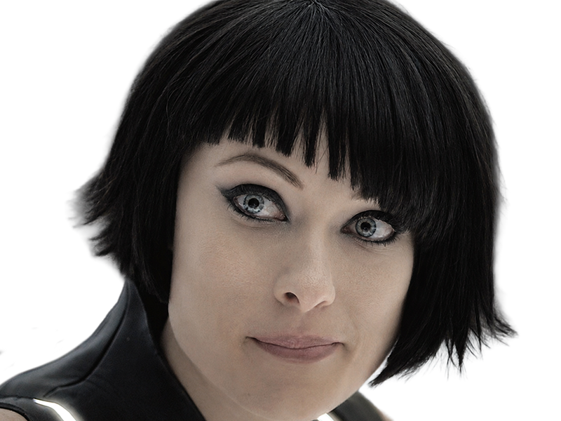 quorra iso tron heritage legacy film 2010 femme olivia wilde vingtaine yeux bleus cheveux noirs