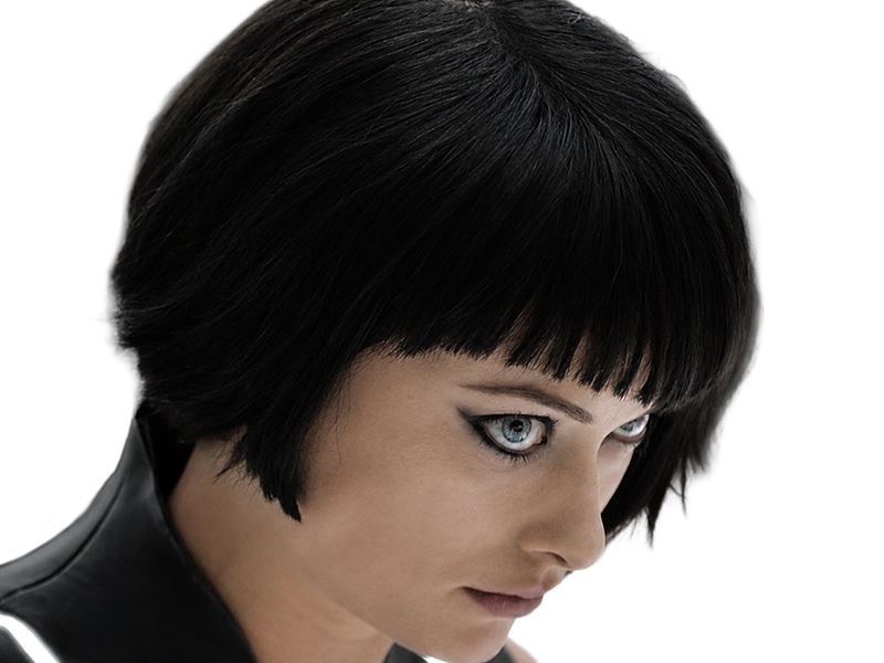 quorra iso tron heritage legacy film 2010 femme olivia wilde vingtaine yeux bleus cheveux noirs