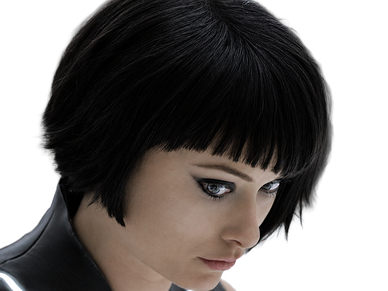 quorra iso tron heritage legacy film 2010 femme olivia wilde vingtaine yeux bleus cheveux noirs