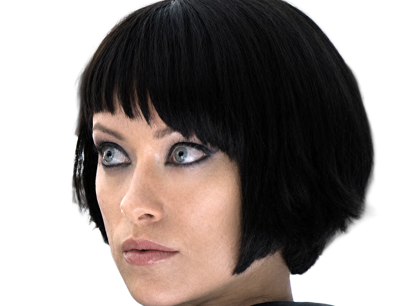 quorra iso tron heritage legacy film 2010 femme olivia wilde vingtaine yeux bleus cheveux noirs