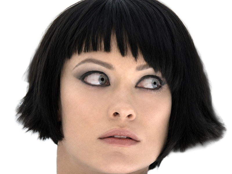 quorra iso tron heritage legacy film 2010 femme olivia wilde vingtaine yeux bleus cheveux noirs